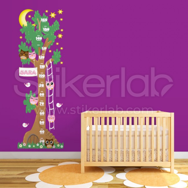 Sovice na drvetu visinometar