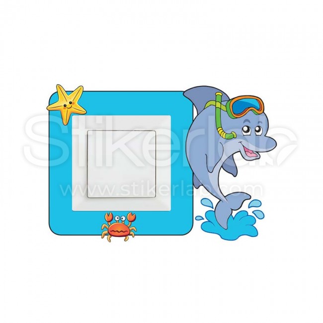 Podvodni svet stiker oko prekidaca