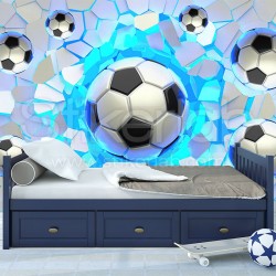 Foto Tapete 3D Football explosion 2