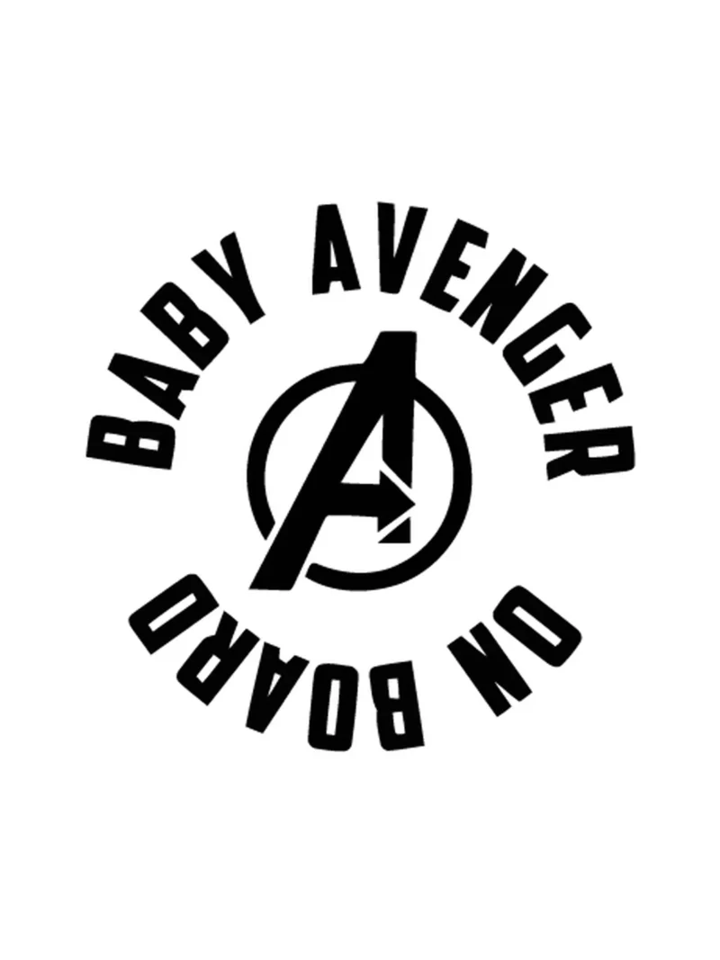 Baby Avenger, nalepnica Beba u autu