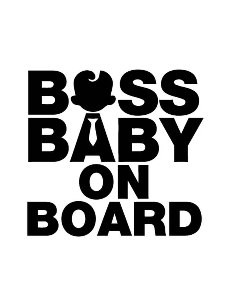 Baby boss, nalepnica Beba u autu