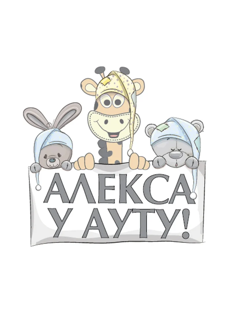 Baby drugari, nalepnica Beba u autu