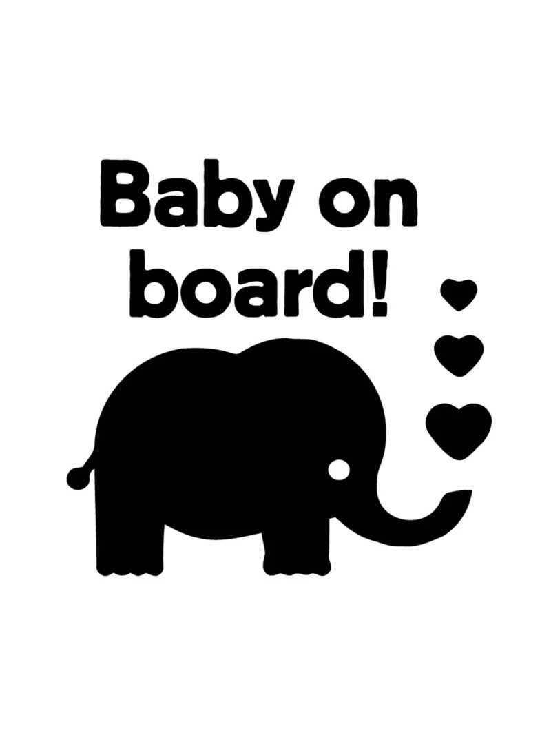 Baby on board 13, nalepnica Beba u autu