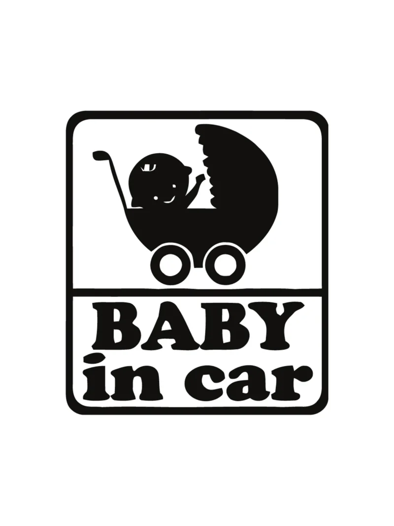 Baby on board 17, nalepnica Beba u autu