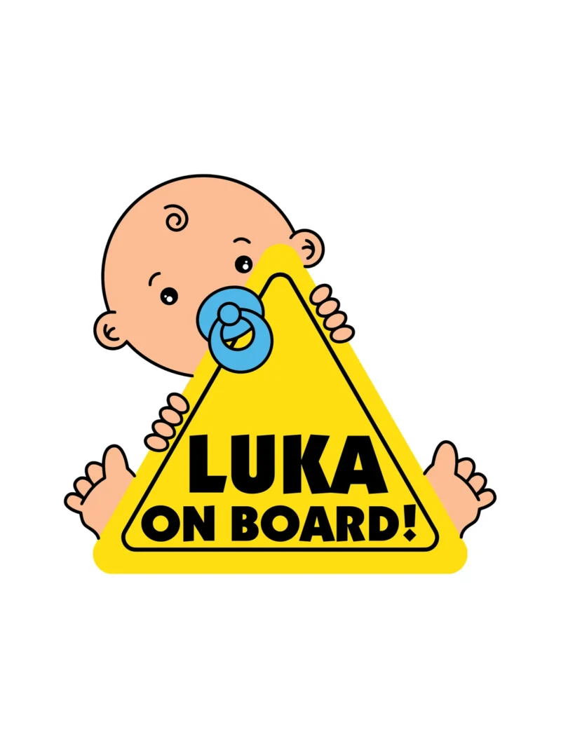 Baby on board 23, nalepnica Beba u autu