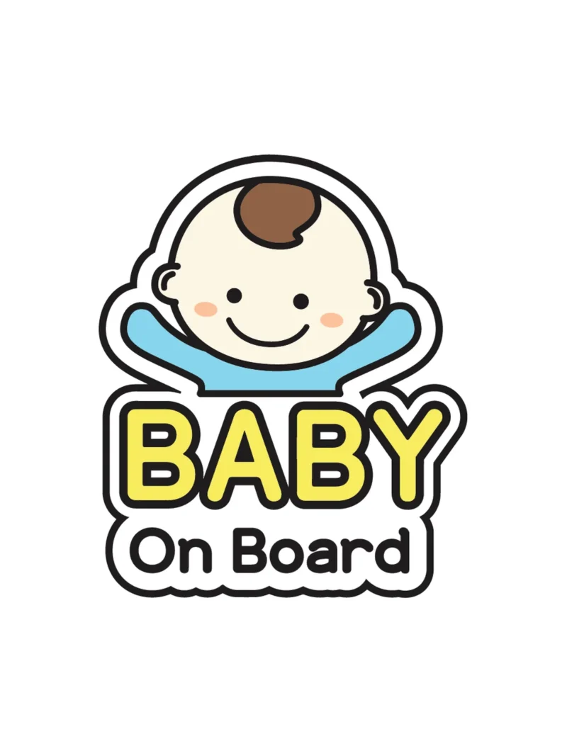 Baby on board 5, nalepnica Beba u autu