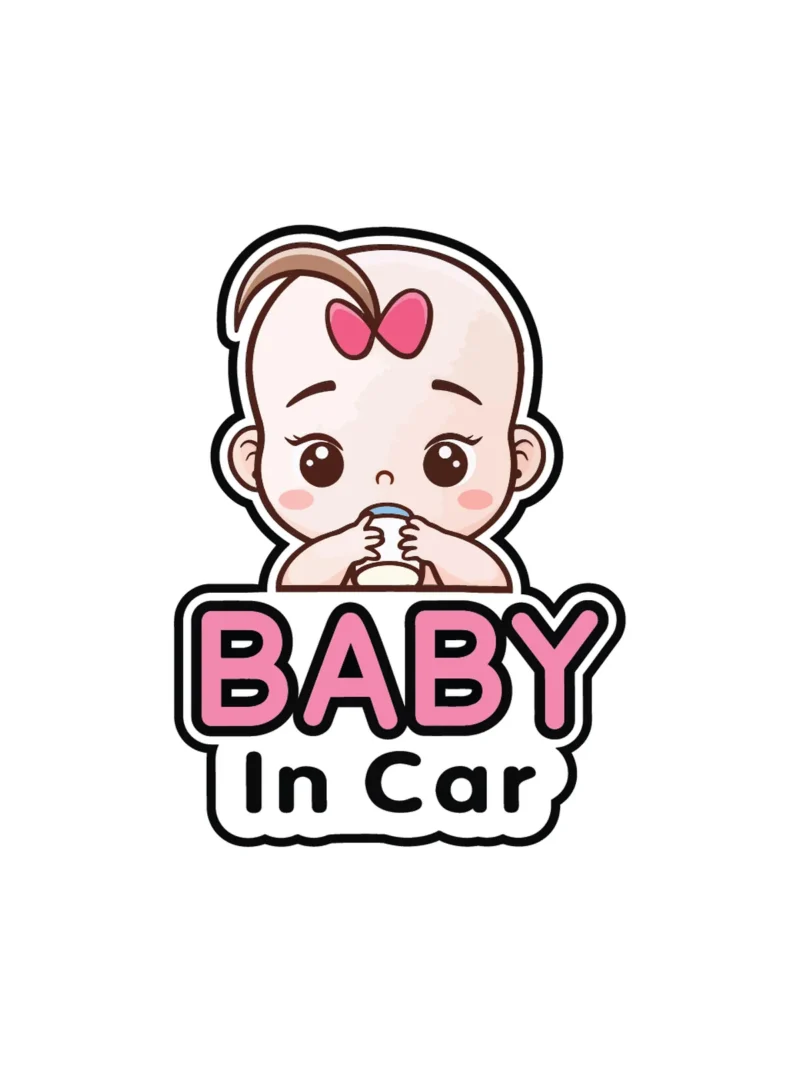 Baby on board 6, nalepnica Beba u autu