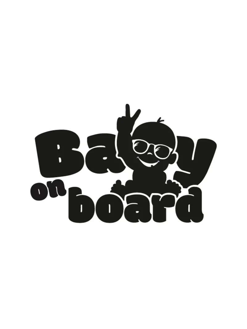 Baby on board 7, nalepnica Beba u autu