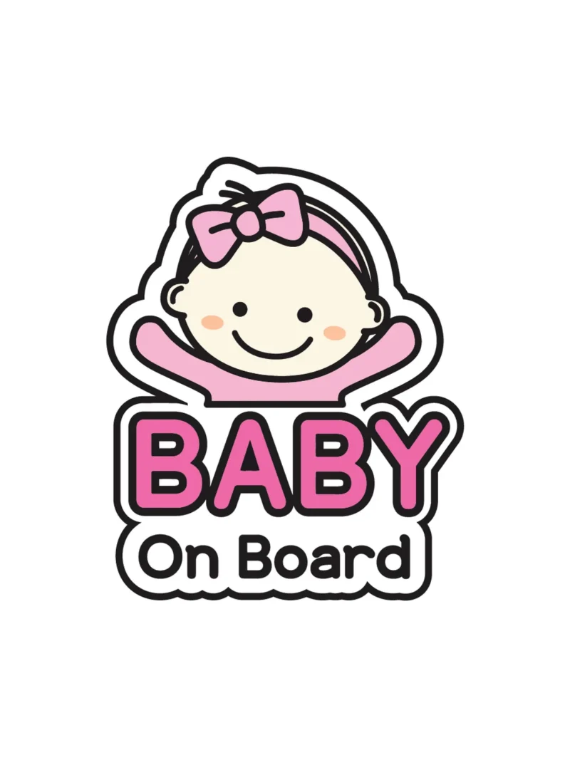 Baby on board 8, nalepnica Beba u autu