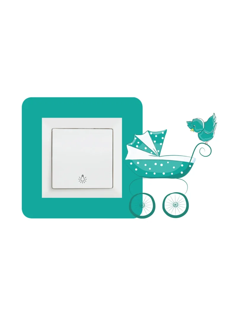 Baby shower stiker oko prekidaca