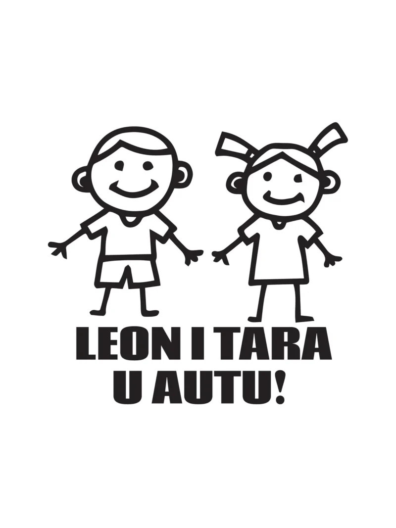 Bata i seka 3, nalepnica Beba u autu