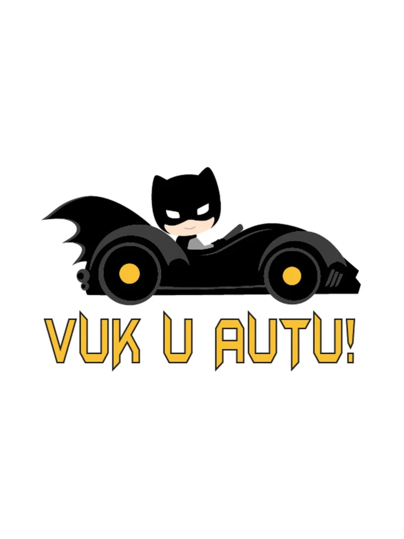Batman 1 on board, nalepnica Beba u autu