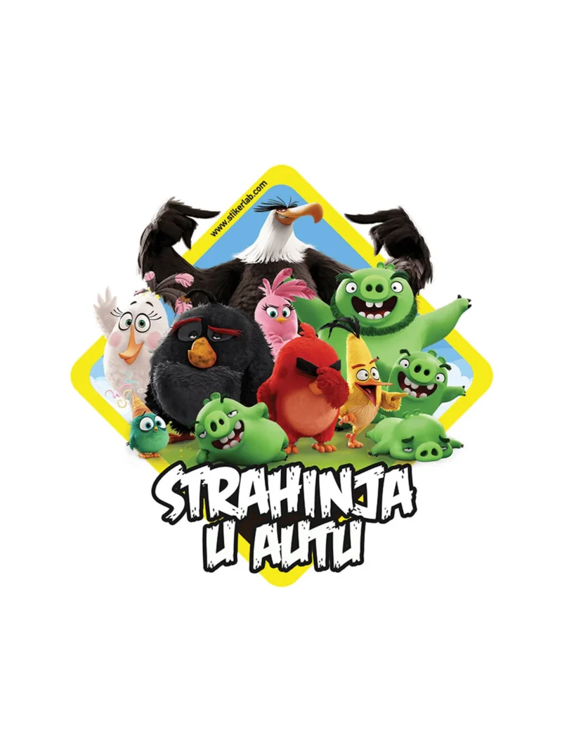 Angry Birds, nalepnica Beba u autu