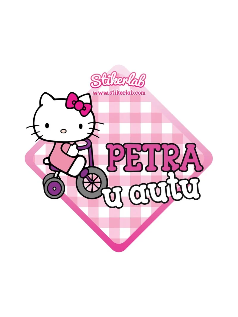 Hello Kitty1, nalepnica Beba u autu