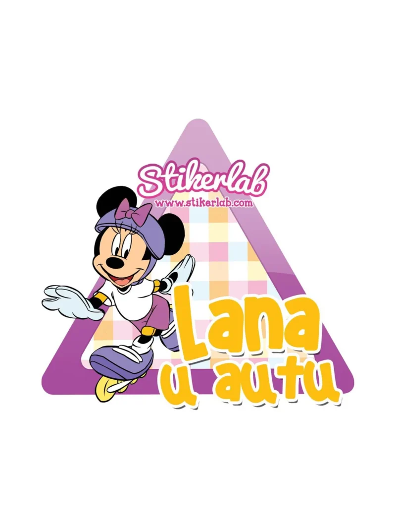 Minnie, nalepnica Beba u autu