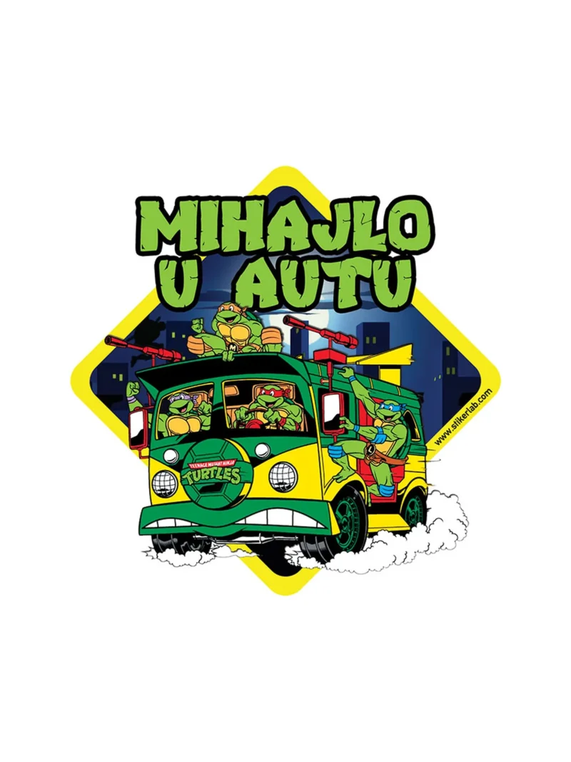 Ninja Turtles, nalepnica Beba u autu