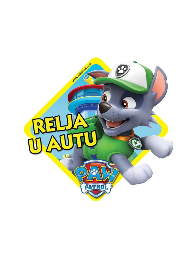 Patrolne šape Rocky, nalepnica Beba u autu