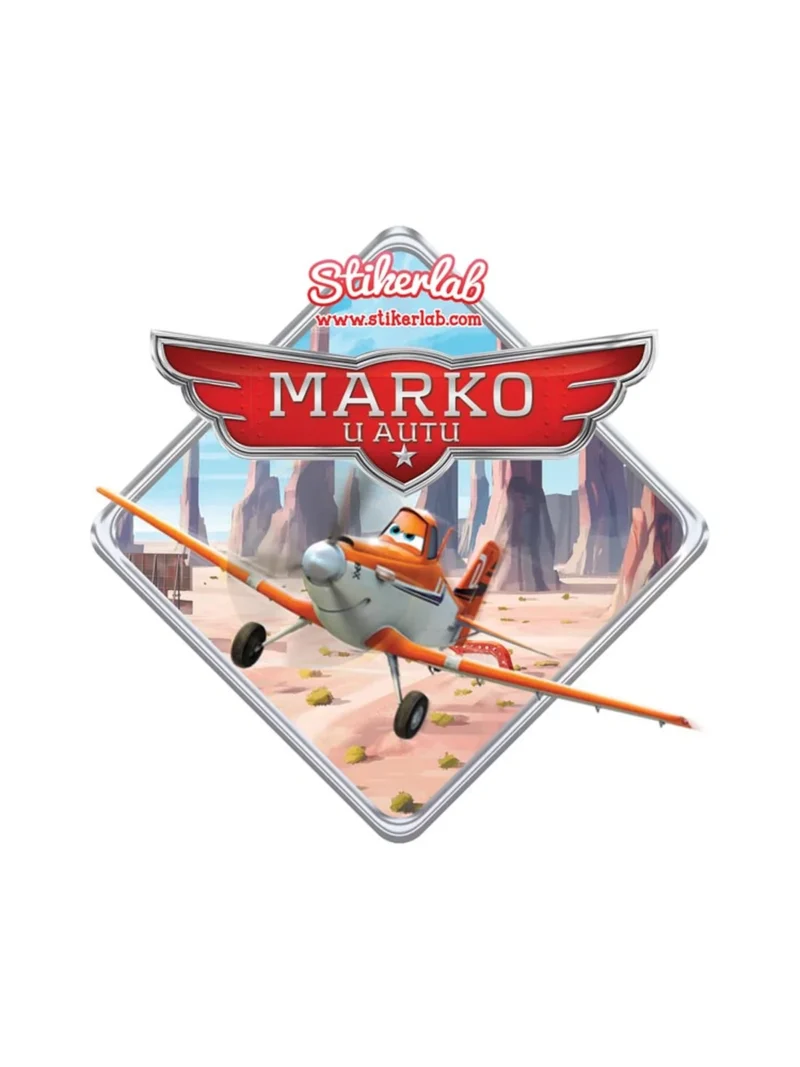 Planes 1, nalepnica Beba u autu