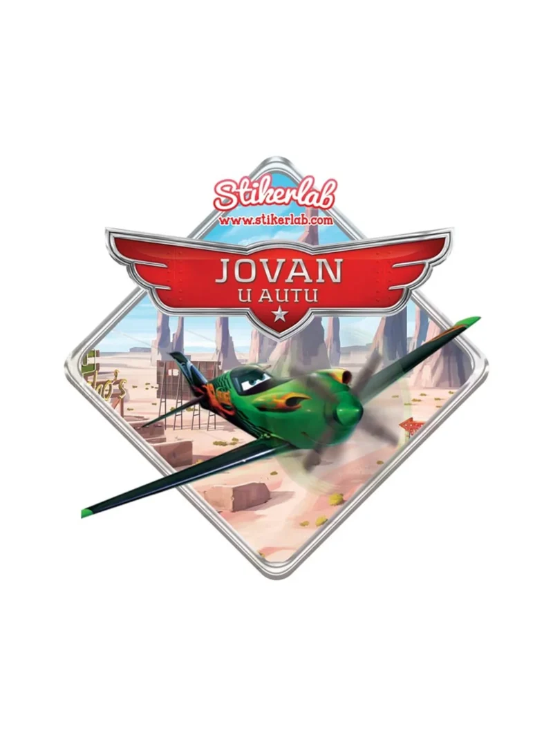 Planes2, nalepnica Beba u autu