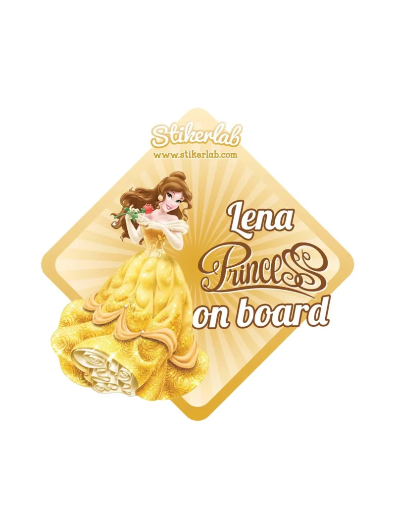 Princess 2, nalepnica Beba u autu