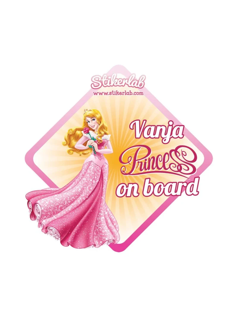 Princess 3, nalepnica Beba u autu