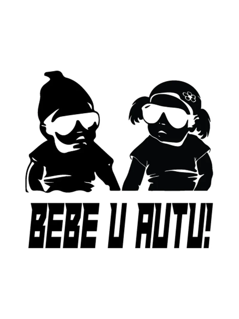 Bebe u autu 1, nalepnica Beba u autu