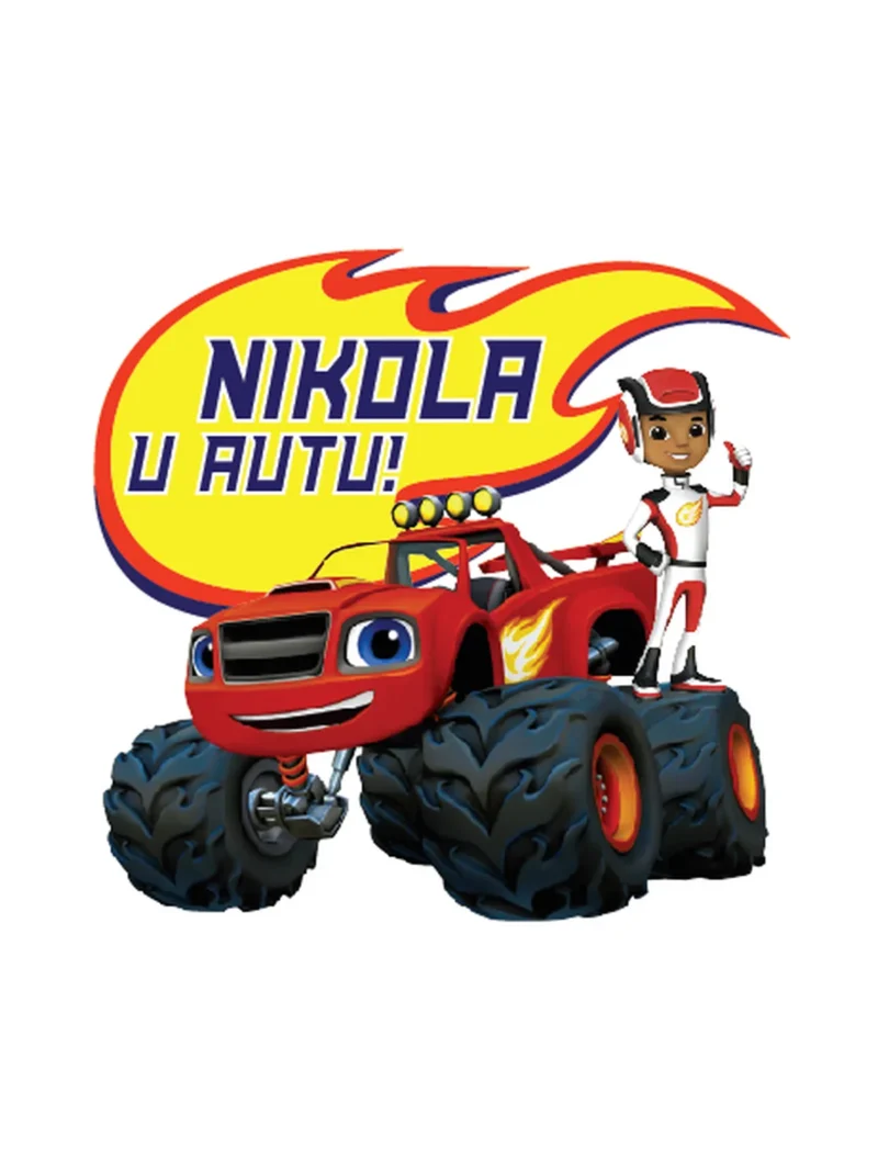 Blaze, nalepnica Beba u autu
