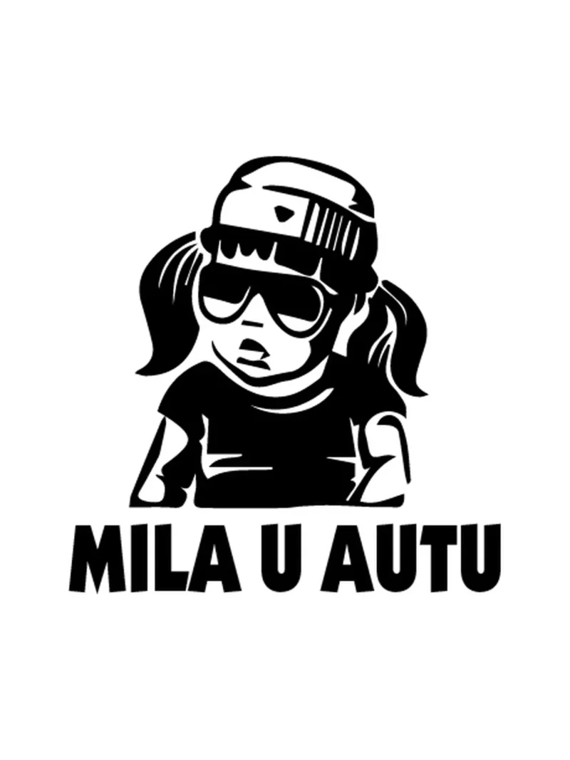 Cool baby girl 2, nalepnica Beba u autu