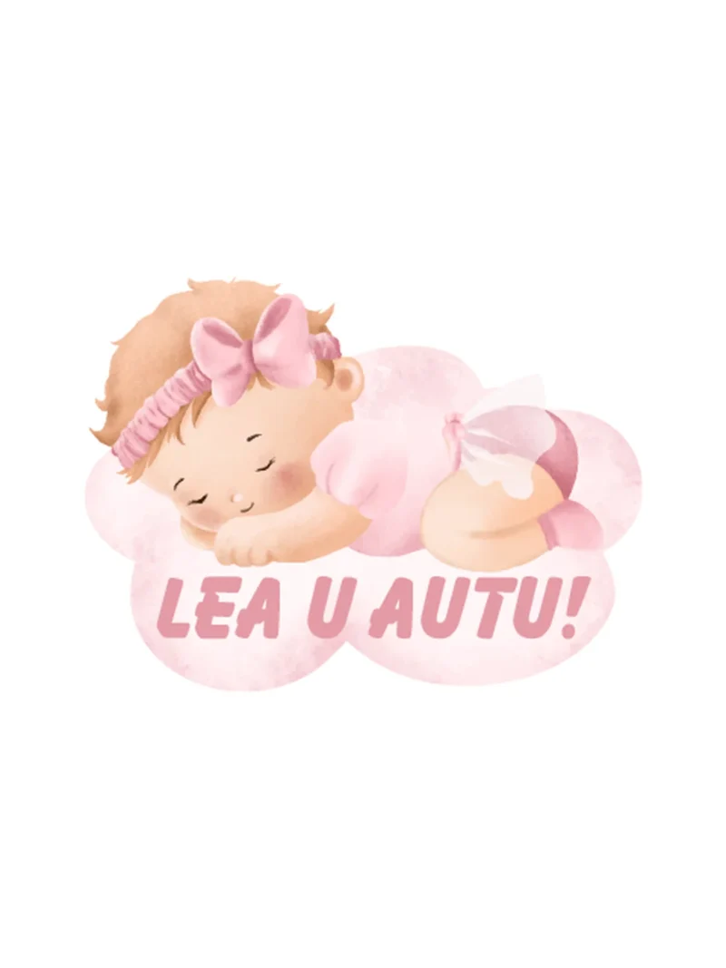 Devojcica 2 u autu, nalepnica Beba u autu