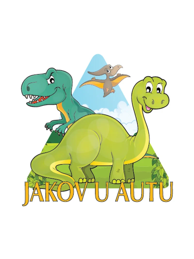 Dino 1 on board, nalepnica Beba u autu