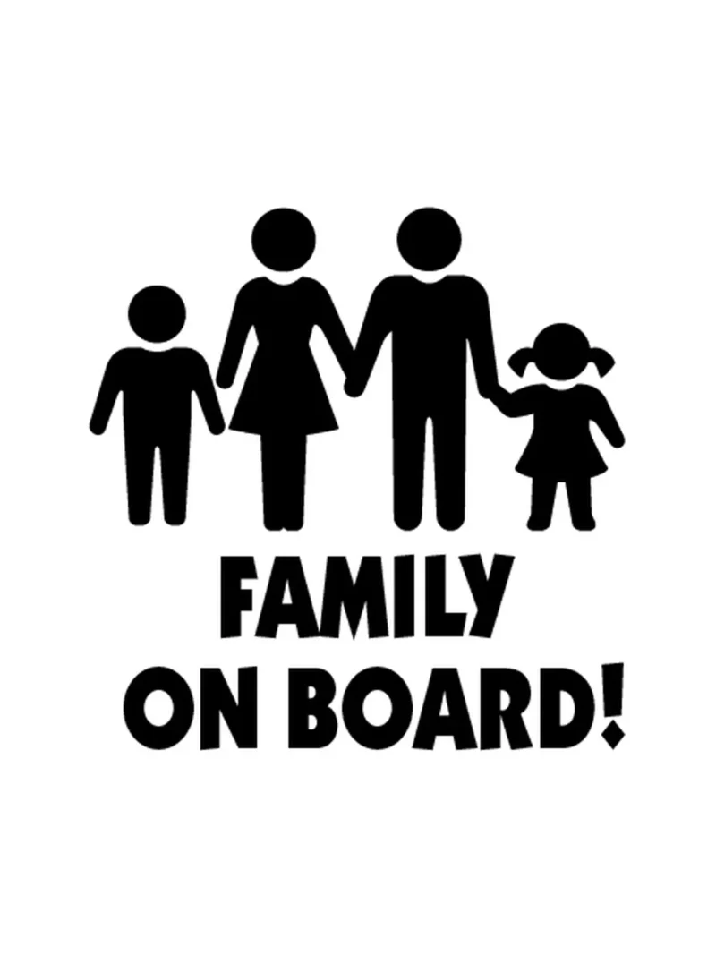 Family on board, nalepnica Beba u autu