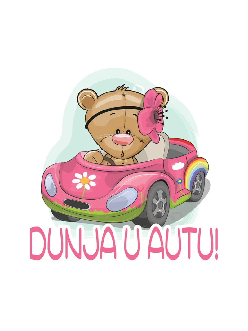Love Bear on Board, nalepnica Beba u autu