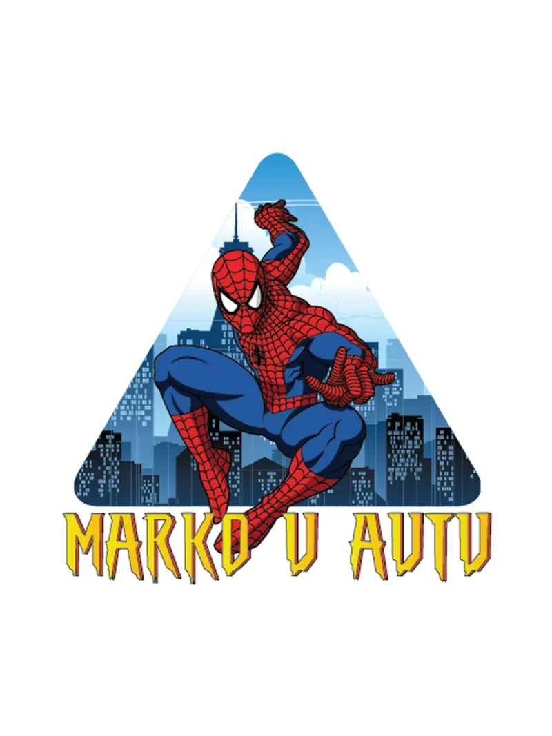 Spiderman on board, nalepnica Beba u autu
