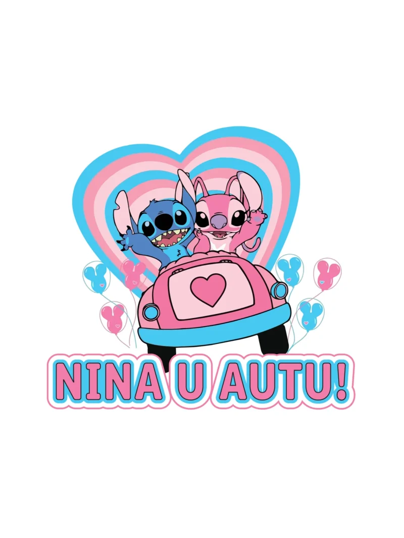 Stitch 1, nalepnica Beba u autu