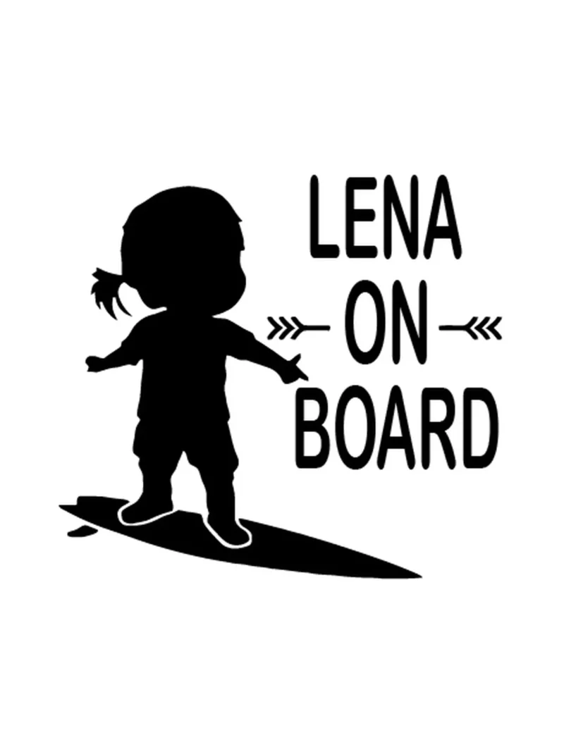Surfer on board 2, nalepnica Beba u autu