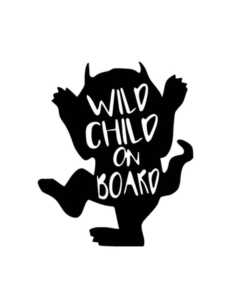 Wild child, nalepnica Beba u autu