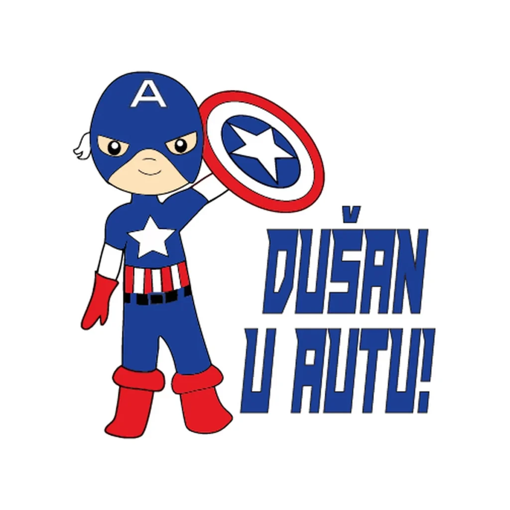 Captain America on board