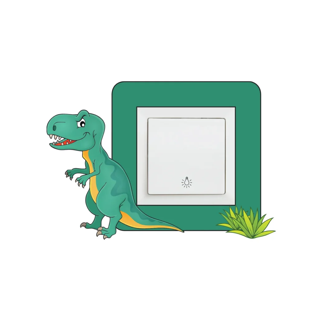 Dino 1 stiker oko prekidaca