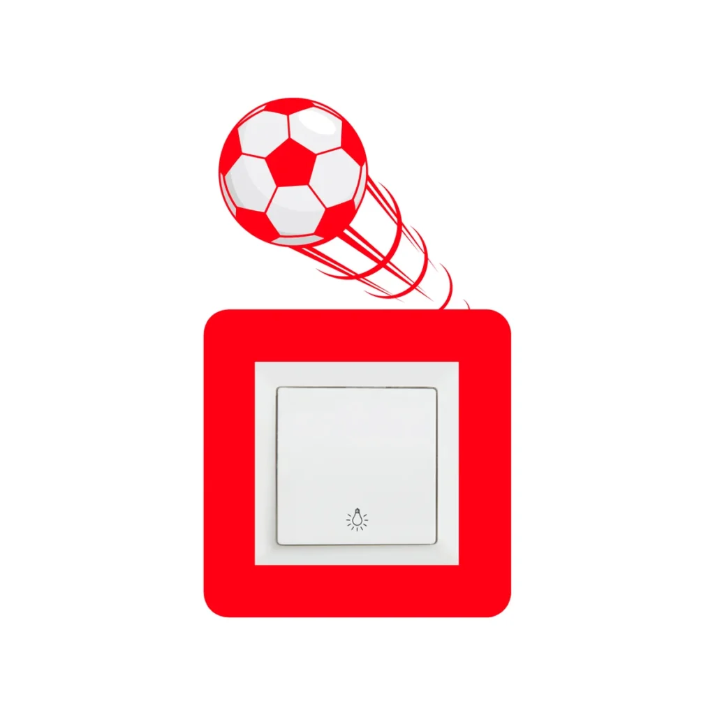 Fudbal 2 stiker oko prekidaca