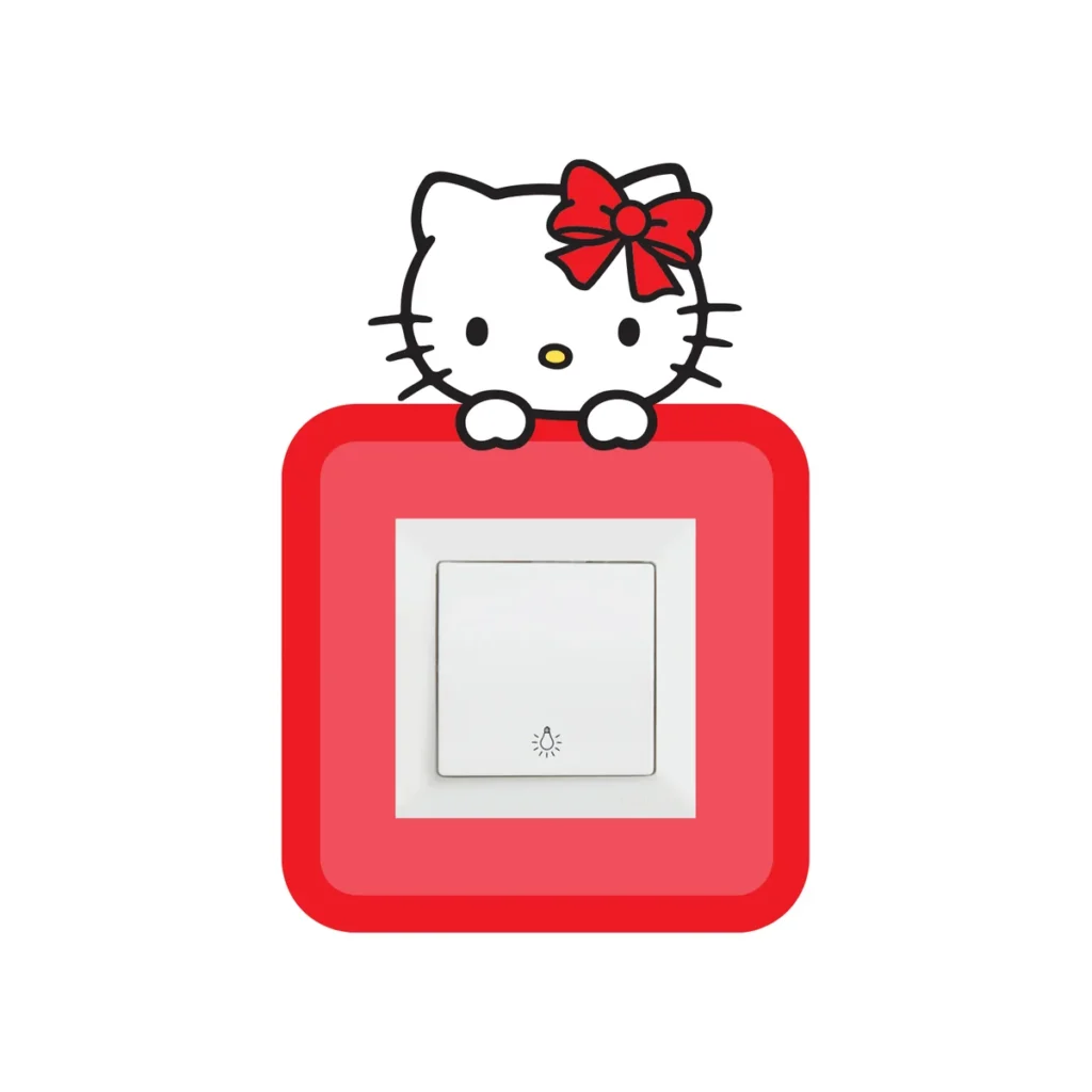 Hello Kitty 2 stiker oko prekidaca