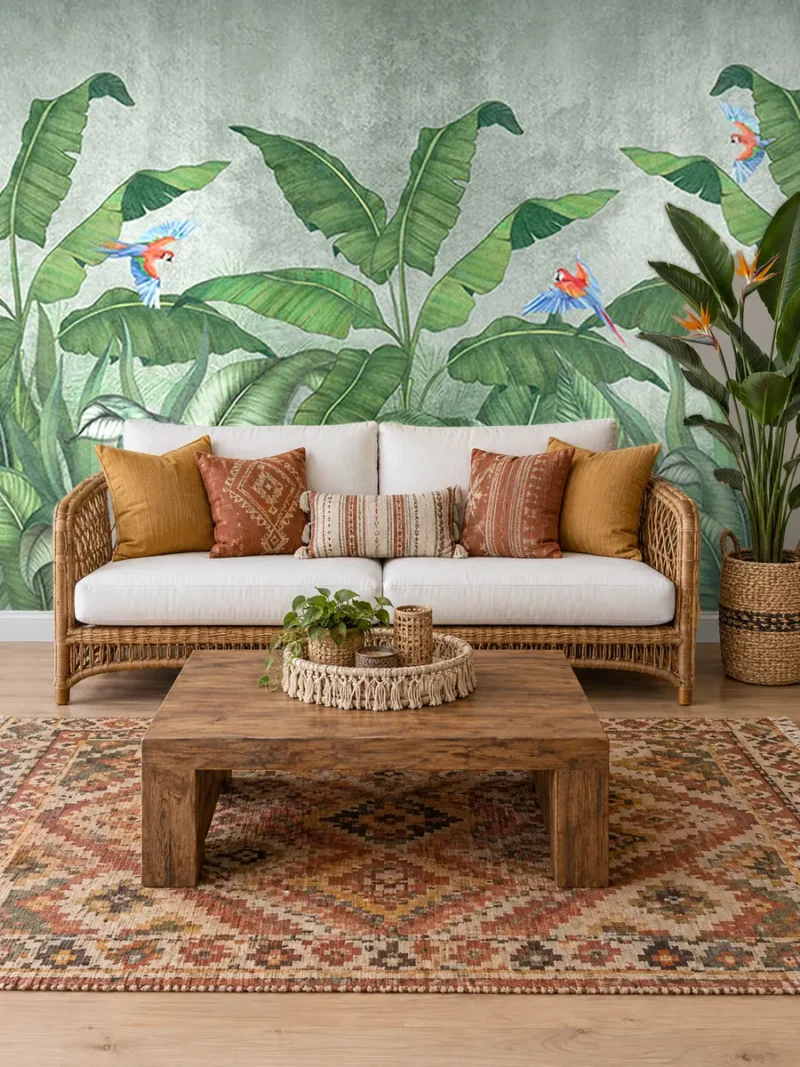 Dezen TROPICAL 19 na zidu dnevne sobe