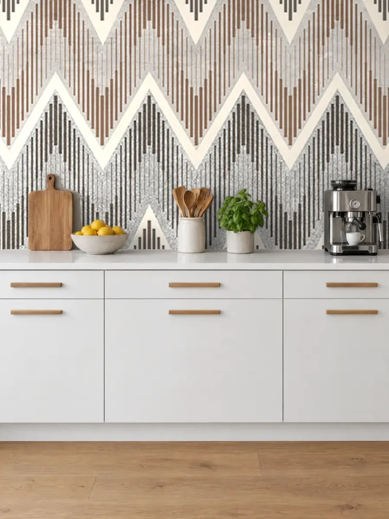 Dezen GEOMETRIC 26 na zidu kuhinje