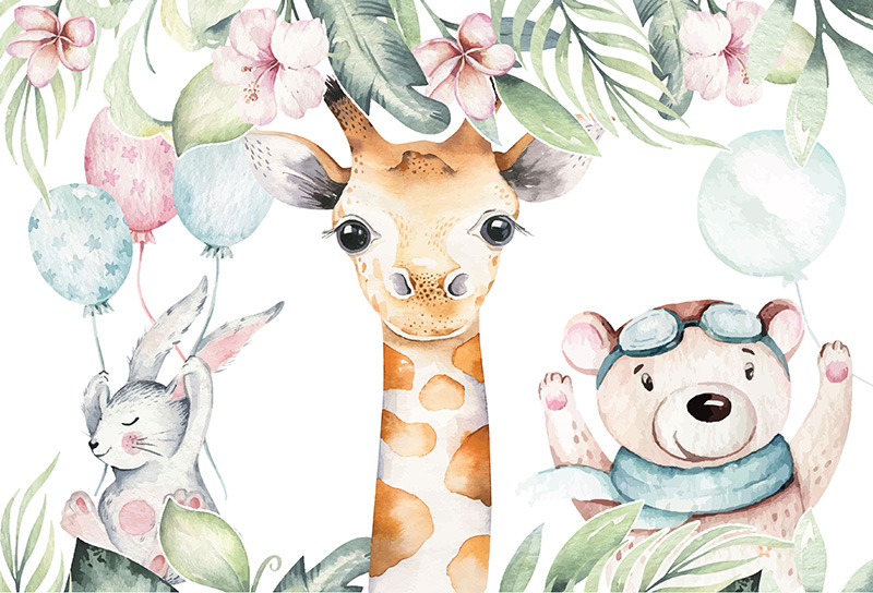 Ceo dezen Foto tapete Painted jungle