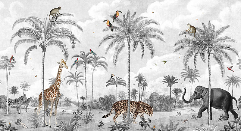 Ceo dezen Foto tapete Painted jungle 5