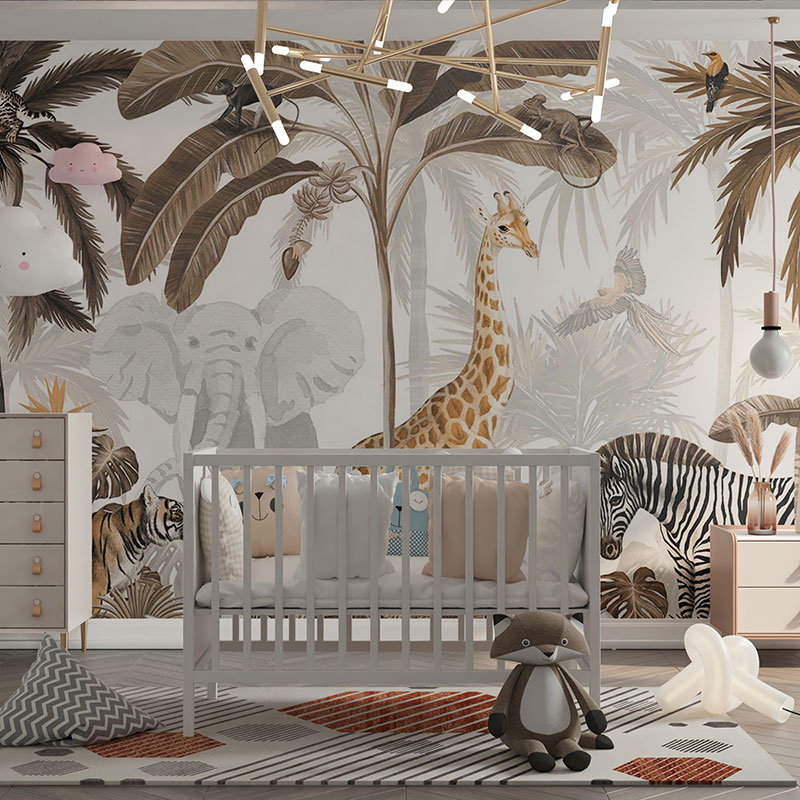 Foto tapete Painted jungle 7, foto tapeta na zidu