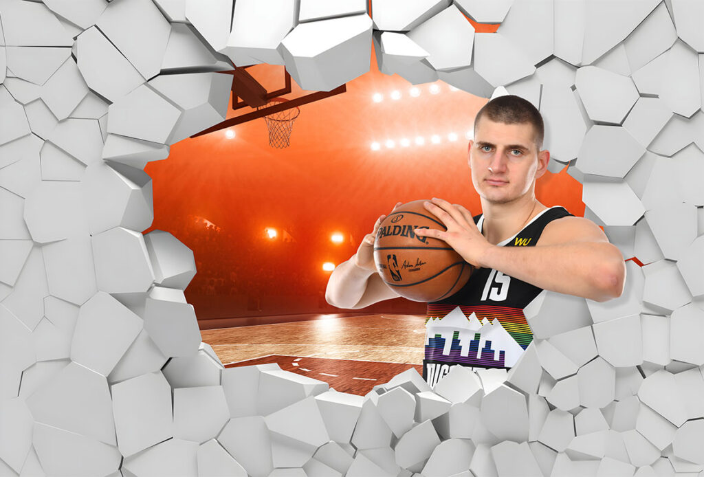 Ceo dezen Foto Tapete 3D Basketball 3