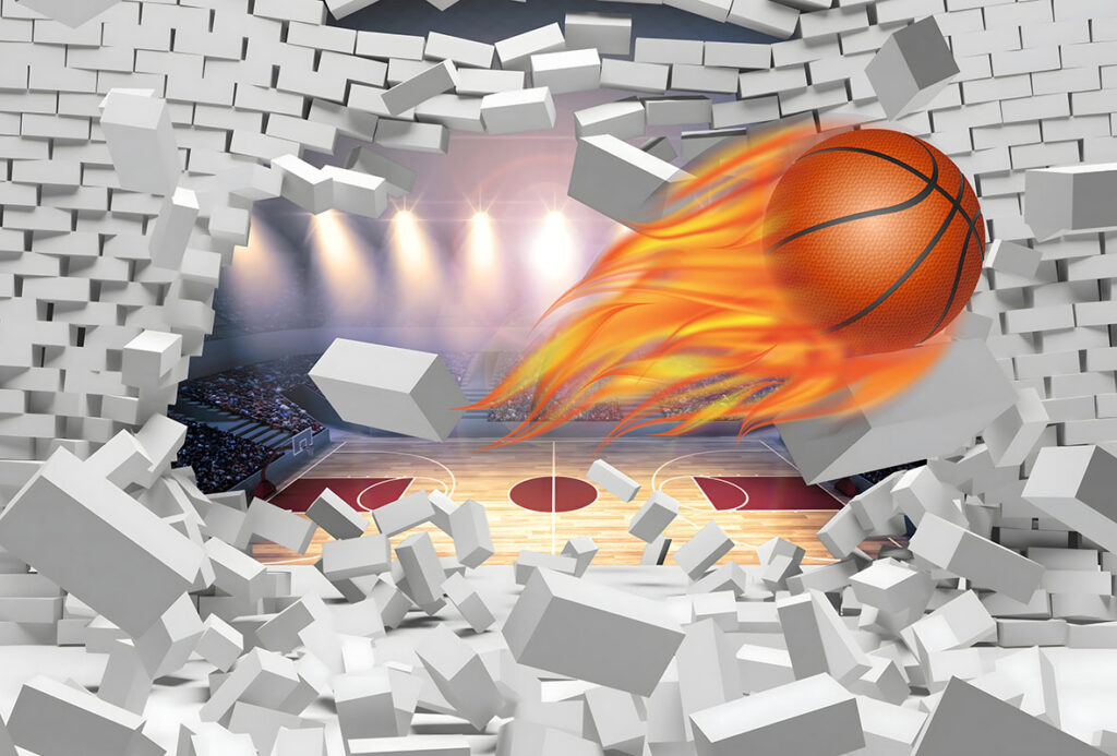 Ceo dezen Foto Tapete 3D Basketball 1