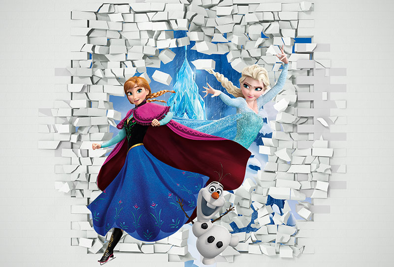 Ceo dezen Foto Tapete 3D Frozen