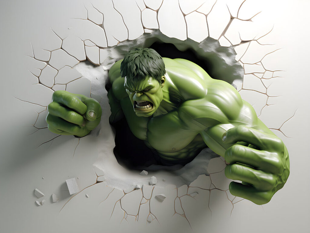 Ceo dezen Foto tapete 3D Hulk 1