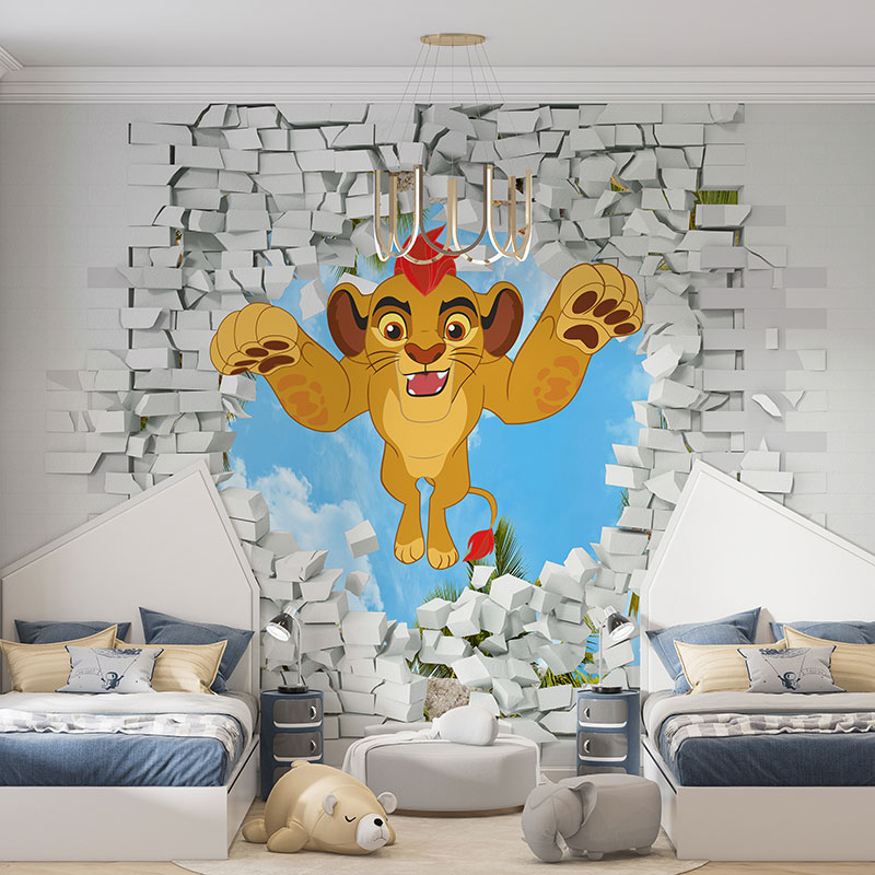 Ceo dezen Foto Tapete 3D Lion Guard